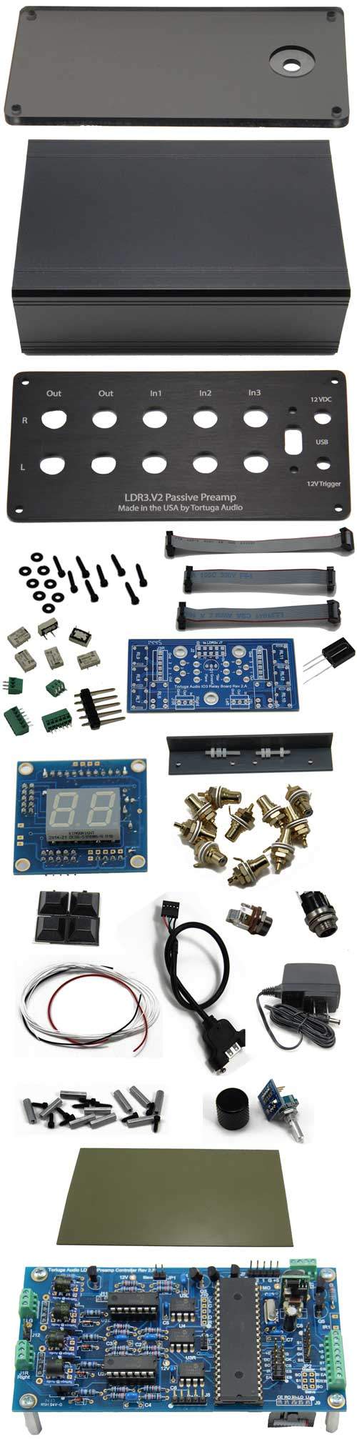 LDR1B.V2K Balanced Passive Preamp Kit