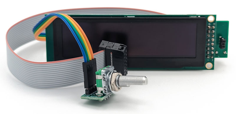 OLED display assembly - front view