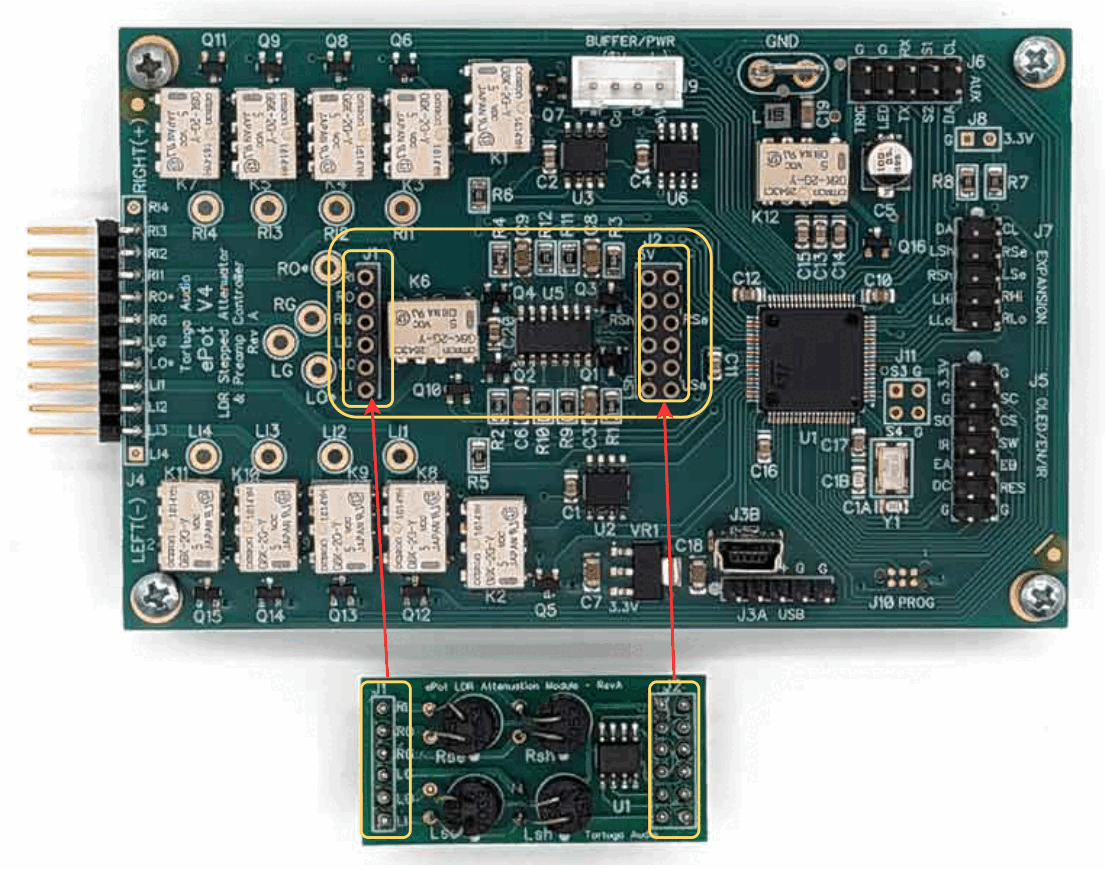 V4 board LDR module install