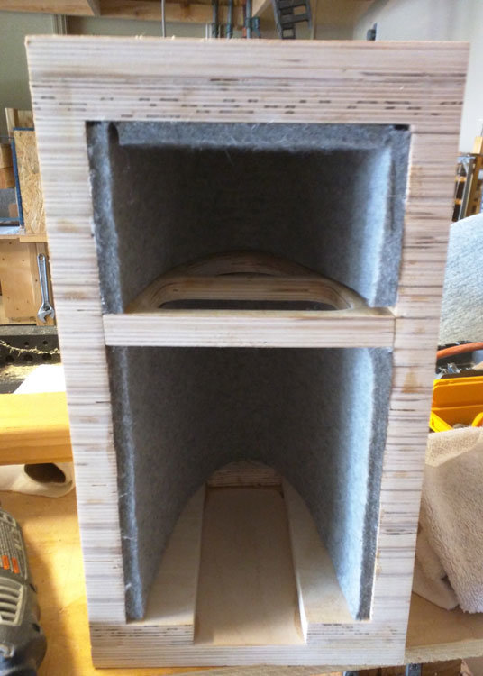 boathull speaker - before baffle