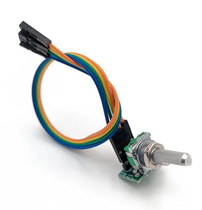The V4 controller’s encoder knob