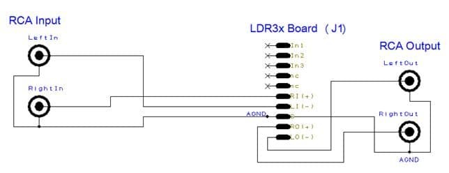 LDR3x Unbalanced Single Input/Output Diagram